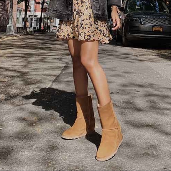 UGG | Classic Femme Short Boots In Chestnut NEW In Box - Picture 15 of 16